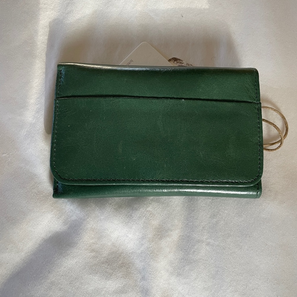 NWT Hobo Trifold Jill Wallet.  Color is Jasper (Green)